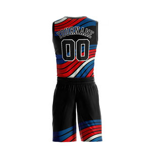 Ensemble de maillot et short de basketball personnalisé en mesh à sublimation intégrale, respirant, séchage rapide, unisexe, pour entraînement - Product Image 3