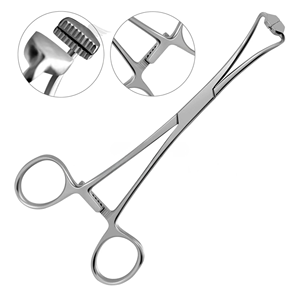 Pinzas para Toallas Peers-Bertram de Acero Inoxidable de 14.5cm, Puntas Serradas, Aprobadas por CE e ISO, Alta Calidad, Mejor Precio - Product Image 6