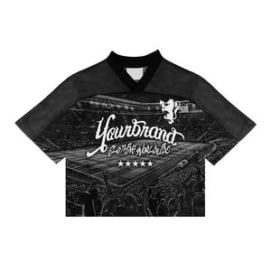 Camiseta de Fútbol Retro Personalizada para Hombre, Corte Holgado, Malla de Poliéster, Estilo Boxy, Camiseta Corta de Fútbol para Hombre - Product Image 5