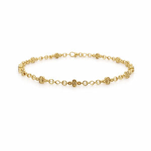 Bracelet à maillons en argent sterling 925 avec motif symétrique multi-tourmaline et quatre breloques rondes en pierre, plaqué or et rhodium - Product Image 5