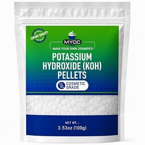 Hidróxido de Potasio (KOH) en Perlas Myoc, Grado Cosmético, Alta Pureza, para Fabricación de Jabón, Empaquetado a Granel - Product Image 1