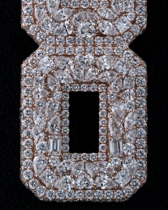 ZAWO HOUSE - Colgante con Nombre Personalizado, Plata de Ley 925, Chapado en Oro, con Moissanita, Joyería Hip Hop de Lujo con Certificación IGI - Product Image 4