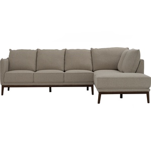 Hot <b>Sale</b> Durable Modern Upholstered Sectional <b>Sofa</b> Set <b>L</b> <b>Shaped</b> Fabric with Padded Arms and Foam Filled <b>for</b> Living Room - Product Image 2