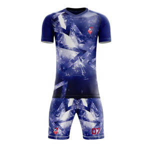 Dye Sublimation Custom Printing Soccer Uniform Sportswear Set Team Training Football Wear Jersey T Shirt Set - Product Image 3