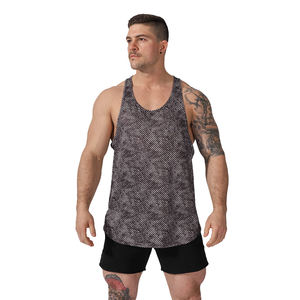 Men's Ribbed Cotton Tank <b>Top</b> Quick Dry High Street Style Pockets Stylish Sleeveless Casual Gym Workout Summer Essential - Product Image 1