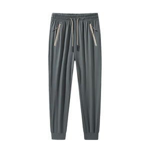 Pantalon Homme Léger, Séchage Rapide, Respirant, Taille Haute, Ample, Hiver Automne, Grande Taille, Épais, Décontracté, Séchage Rapide - Product Image 4