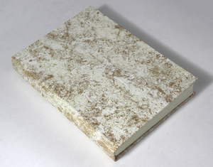 Cuaderno Hecho a Mano con Papel de Algodón Reciclado, Libre de Ácido, con Nuevo Estilo Metálico Dorado Marmoleado sobre Hojas de Color Crema, Encuadernación con Pegamento - Product Image 2