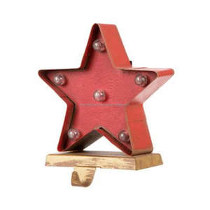 Vente en gros de crochet de bas de Noël étoile en métal taille fine pour décorations pour la maison et les mariages pièce unique par TCD - Product Image 2