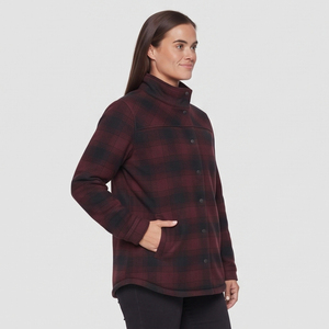 Women's Plaid Fleece <b>Jacket</b> Stand Collar Full Sleeve Winter Warm Plaid Coat Ladies <b>Flannel</b> Outerwear Winter <b>Flannel</b> <b>Jackets</b> - Product Image 4
