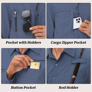 เสื้อเดินป่าสำหรับผู้ชาย สำหรับวิ่ง สามารถสกรีนโลโก้ได้ เสื้อผู้ชาย แห้งเร็ว ระบายเหงื่อ เสื้อออกกำลังกาย เสื้อฟิตเนส เสื้อเดินป่าผู้ชาย - Product Image 5