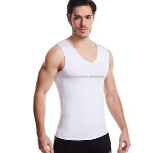 Vente en gros de débardeur de sport sans couture respirant à séchage rapide en coton doux à boutons 3D pour hommes - Product Image 4