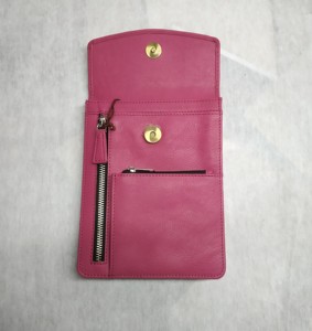 Pop Summer Pastel Color Mobile Holder Sling Crossbody Satchel Cowhide Leather <b>Bags</b> Girls <b>Gifting</b> Bulk Wholesaler Direct Factory - Product Image 3
