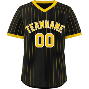 Meilleur prix Ensemble de maillots de baseball pour hommes adultes, nom d'équipe personnalisé imprimé, col en V, 100% polyester, vêtements de sport respirants, shorts courts - Product Image 4