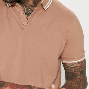 T-shirt décontracté pour homme en matière douce et résistante, avec un design de haute qualité et un col rabattu, à prix d'usine avantageux 2026 - Product Image 4