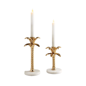 Elegante Candelabro de Palmera Dorada para el Hogar y Bodas al Mejor Precio al por Mayor - Product Image 1