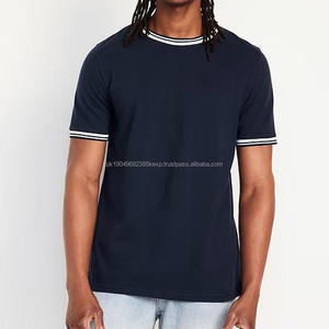 Camiseta de Algodón y Elastano para Hombre, Transpirable, Corte Ajustado, Estilo Simple - Product Image 1