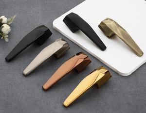 Modern Door <b>Handles</b> Contemporary Design Black Bronze Gold Rose Gold Matte Finish Easy Installation For Home Office Interior Door - Product Image 1