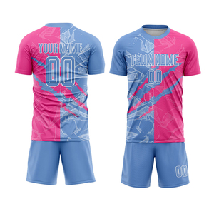 Uniforme de Entrenamiento de Fútbol Personalizado BIN FATEH, Conjunto Unisex de Pantalones Cortos y Camiseta de Manga Corta, Transpirable, con Impresión por Sublimación, Uniforme de Fútbol para Equipos - Product Image 1