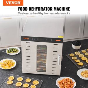 1000W Electric Food <b>Dehydrator</b> <b>Machine</b> with Digital Adjustable Timer Temperature 10 Stainless Steel Trays for Dryer Foods - Product Image 2