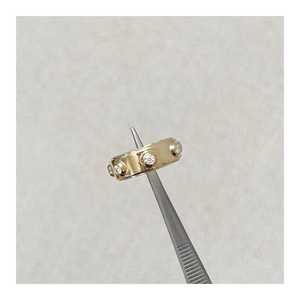 8mm Flush <b>Set</b> Diamond Wedding Band Round Cut Lab Grown 14K 18K Solid Gold Minimalist Rivet <b>Rings</b> For <b>Men</b> Factory Price Wholesale - Product Image 4