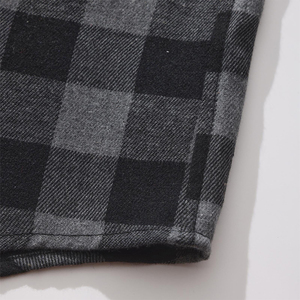 Chemise en flanelle grise et noire, dernière tendance, sans manches, coupe ajustée, décontractée, en coton respirant, à carreaux, pour hommes - Product Image 6