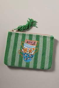 Porte-monnaie artisanal en perles pour le jour du match, pochette à monnaie perlée pour femmes et filles - Product Image 4