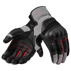 Gants de moto respirants pour l'hiver, gants en cuir pour moto avec écran tactile et motif imprimé pour la course à moto - Product Image 4