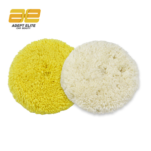 Almohadillas de Lana Amarillas de Doble Cara de 8 Pulgadas para Pulido de Autos, Almohadilla de Lana para Pulir con Rosca de 5/8 Pulgadas - Product Image 4