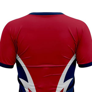 Camisetas de Béisbol y Sóftbol Sublimadas Personalizadas de la Mejor Calidad, Cuello en V, Impresión Digital, Cortas, Antibacterianas, Transpirables, Unisex - Product Image 3