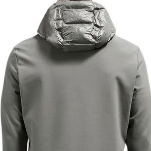 <b>Men's</b> Padded Hybrid Quilted Funnel Neck <b>Jacket</b> <b>Lightweight</b> Winter Outdoor Coat Technical Fabric Windproof Casual Fashion Wear - Product Image 4