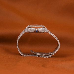 นาฬิกาสไตล์สตรีทพรีเมียม ประดับเพชรโมอิสซาไนต์ ลุคฮิปฮอป - Product Image 1