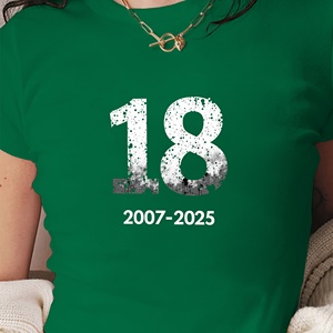 เสื้อยืดสตรีทรงสลิมฟิตสไตล์ Y2K ลุคขาดๆ พร้อมลายพิมพ์และผ้าถัก - Product Image 2