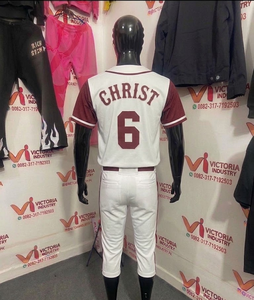 Custom Button Men Baseball Jersey Sublimation Color Print Personal Team Name Sponsor Number <b>Hip</b> Hop Sportswear Breathable Short - Product Image 6