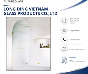 Verre cannelé ultra-transparent résistant aux chocs, facile à nettoyer, certifié ASTM, vente en gros sur mesure pour systèmes de portes coulissantes - Product Image 1