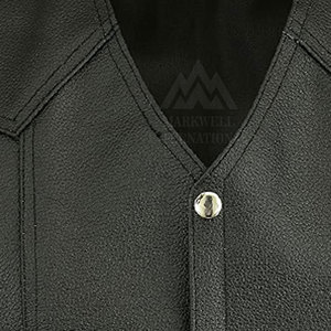 Chaleco de Cuero sin Mangas para Hombre, Otoño Invierno, Chaleco de Cuero Genuino de la Mejor Calidad - Product Image 5