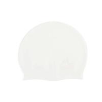Bonnet de bain en silicone de couleur unie, unisexe, ajustement élastique, noir