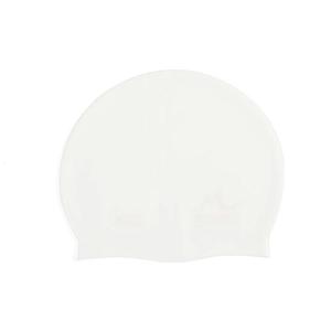 Gorro de natación de silicona de color puro, ajuste elástico unisex, negro - Product Image 3