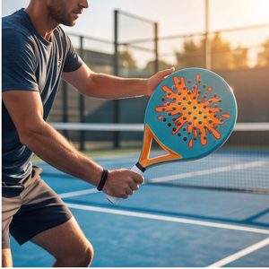 ไม้เทนนิสชายหาดยอดนิยม รุ่น Diamond Padel ระดับมืออาชีพ ระดับกลาง  ด้ามจับโฟม EVA คาร์บอนไฟเบอร์ น้ำหนักเบา แข็งแรง ทนทาน AIR BUZZ - Product Image 4
