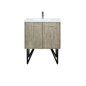 Mobile da bagno rustico in acacia con piano da 30 pollici L X 20 Pollici Set rubinetto cromato con piano in marmo coltivato D, 30 pollici. L X 20 Pollici D - Product Image 1