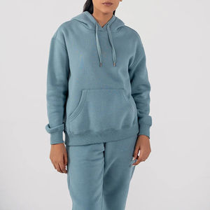 Sweat-shirts à capuche oversize en velours polaire de coton pour femme, col en V, manches longues, style streetwear décontracté et confortable pour l'automne et l'hiver - Product Image 3