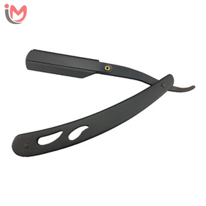 Rasoir droit manuel, rasoir pliant pour le soin de la barbe, lame en acier inoxydable, manche en bois, rasoir professionnel pour barbier, vente en gros OEM - Product Image 5