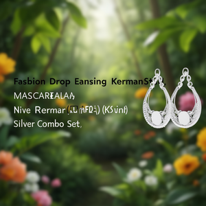 Fashion Drop Earrings Designer Stud and German Silver Combo Set - Product Image 3