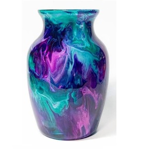 Accesorios de Decoración para Bodas y Otras Fiestas, Florero de Madera con Acabado de Resina, Maceta Personalizada al Precio Más Bajo - Product Image 1