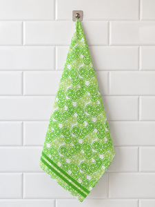 Serviette de cuisine en coton imprimée sur mesure, motif floral, torchon lavable, serviette carrée pour la maison, le restaurant, l'hôtel - Product Image 2
