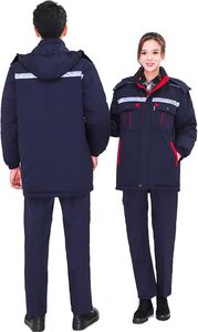 Chaqueta de Trabajo Reflectante Unisex de Poliéster con Capucha para Hombre y Mujer, Overol de Seguridad Industrial, Marca Empire of Trend Wears - Product Image 6