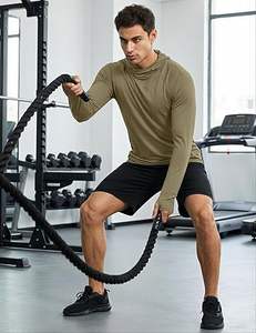 Camiseta de Protección Solar UPF 50+ para Hombre, de Secado Rápido, Manga Larga, Ligera, con Capucha, para Pesca y Running - Product Image 4