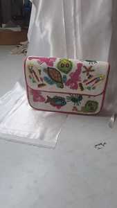 กระเป๋าคลัทช์ลูกปัดแก้วลายดอกไม้เขตร้อน MS Handicraft Mexican Fiesta พร้อมสายสะพายข้าง ปรับแต่งสีและรูปทรงได้ - Product Image 4
