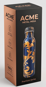 Luxury Customized Printed <b>Copper</b> <b>Bottle</b> With Artistic Design Ideal For Gifting And Sustainable Living Choice - Product Image 6