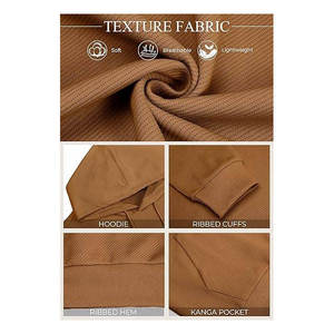 Customizable Polyester Cotton Winter Hoodie <b>Tech</b> Sporty Blank Soft Light Weight Unisex Pullover French Terry Quick Dry Hoodies - Product Image 4