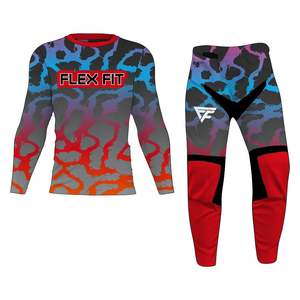 Costume de motocross coloré personnalisé accessoires de chemises pour hommes de moto costumes de motocross costumes à poches multiples à vendre - Product Image 5